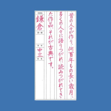書道お手本・その他 書道・習字・書写のお手本 00月「わが袖は潮干に見えぬ」(e